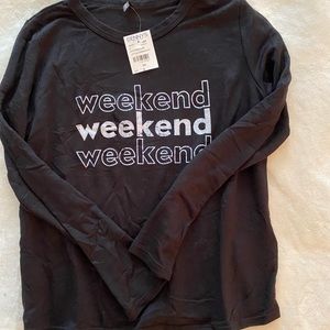 Brand new, never worn long sleeve graphic t shirt